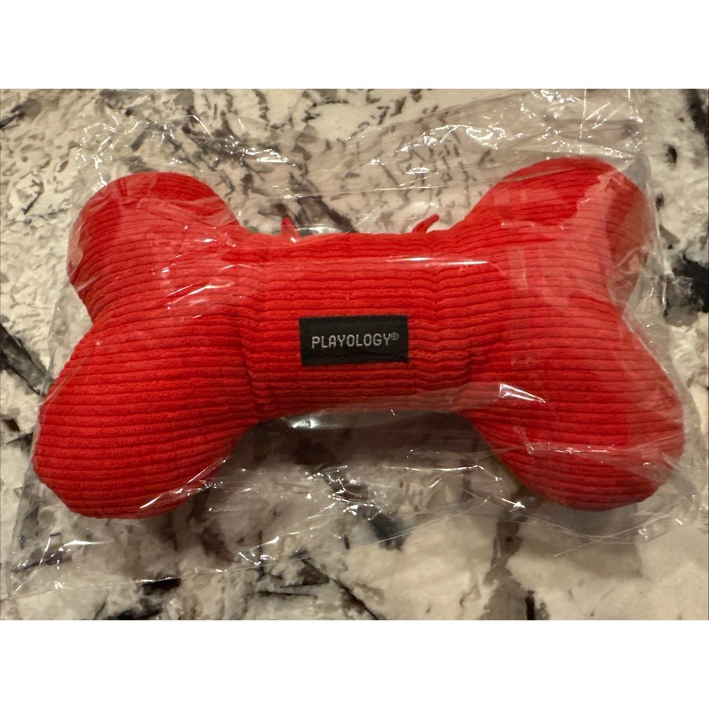 Playology Red Dog‎ Plush Bone